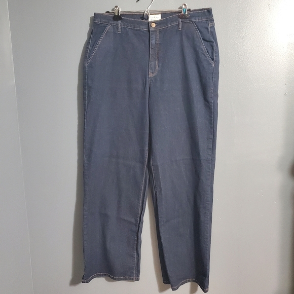 Nicole Miller New York Nomad Super High Rise Wide Leg Womens Jeans Size 14 - Picture 1 of 8